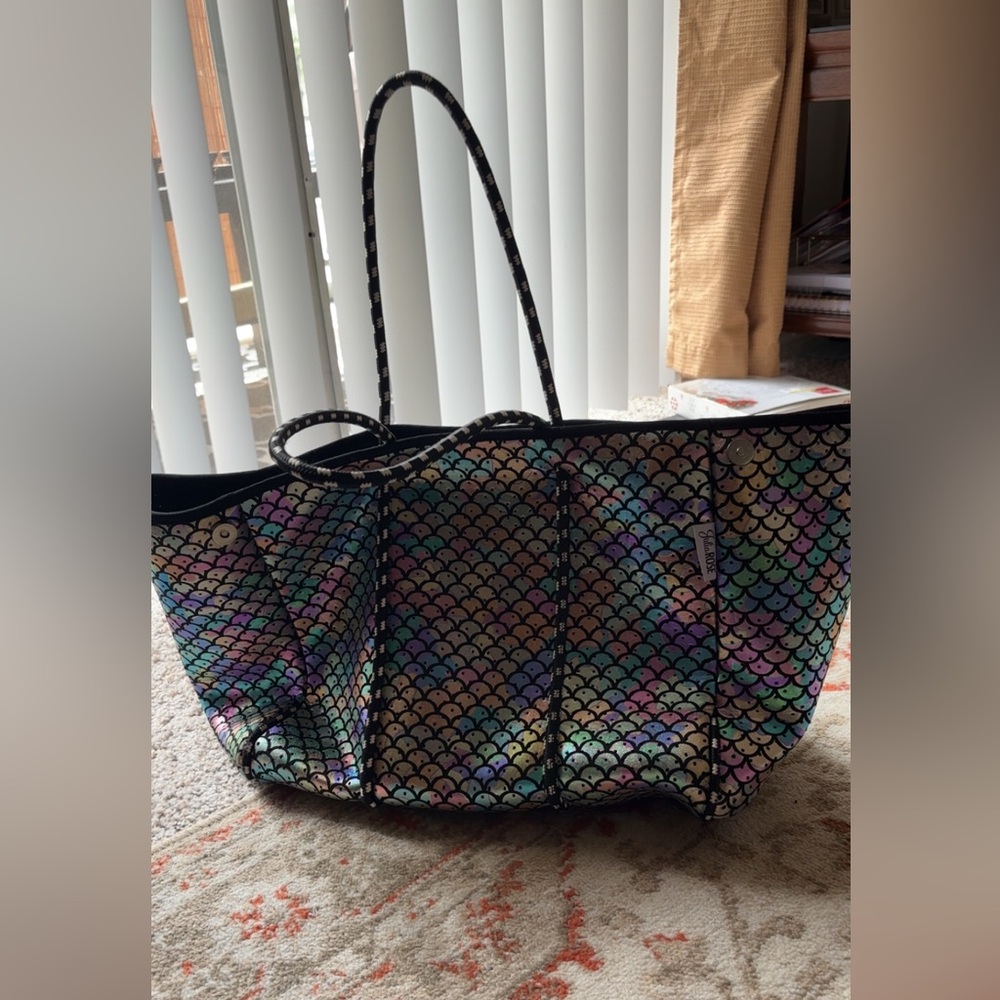 Julia Rose Holographic Mermaid Tote Bag